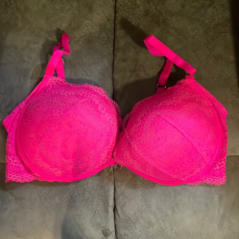 Hot Pink Victoria Secret Plunge 38DD